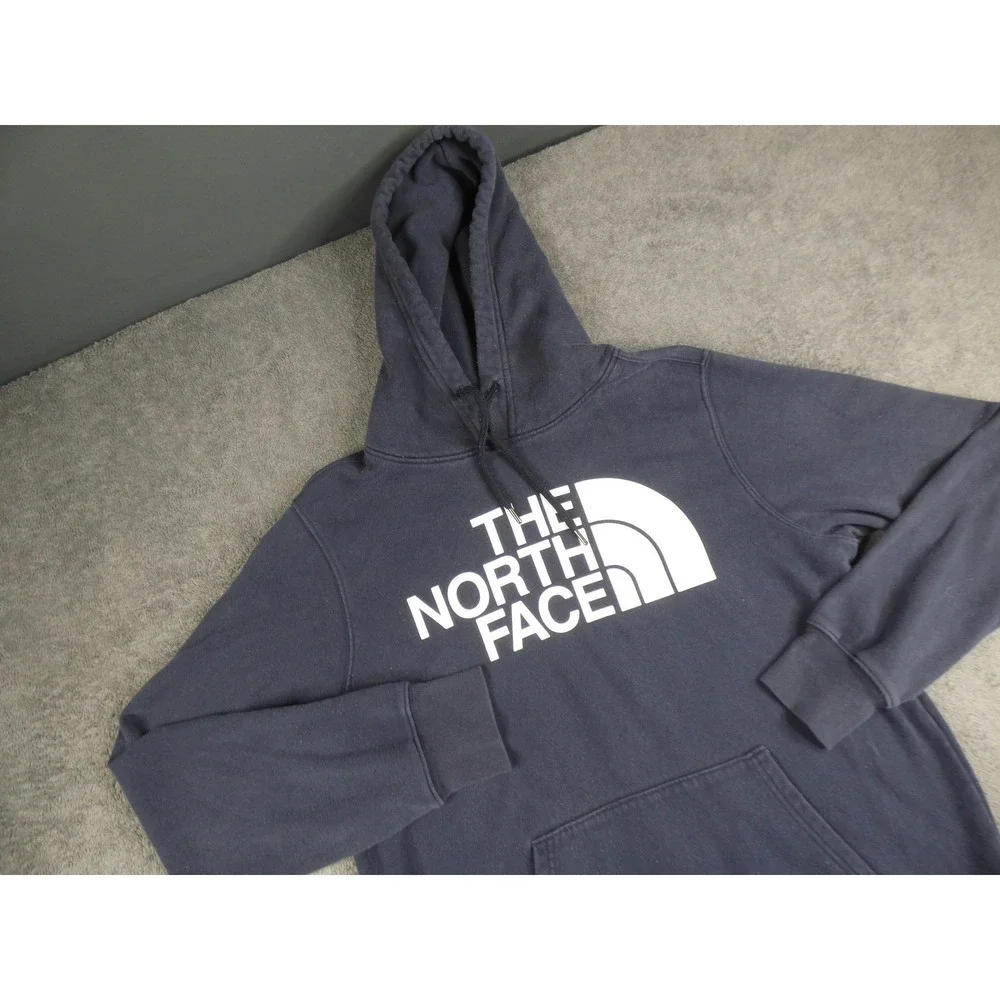 The North Face Mens Black Half Dome Logo Pullover Hoodie Sweatshirt Size M